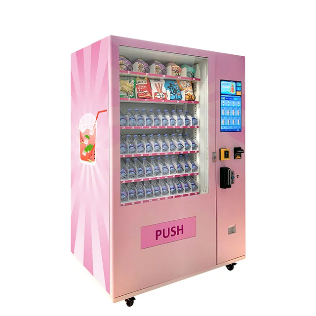 Self-service Touch Screen Drink Snack Vending Machine Banknote Vending Machines