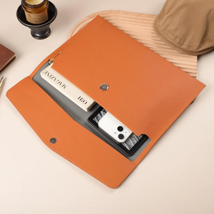 Cartella Portadocumenti <span class=keywords><strong>in</strong></span> Pelle PU Impermeabile, Regalo Promozionale Aziendale, Porta Documenti <span class=keywords><strong>A4</strong></span>, Organizzatore per Documenti da Viaggio - Product Image 2