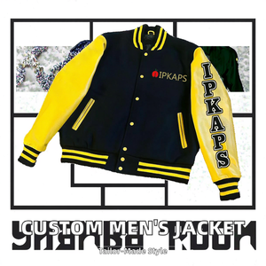 Factory Manufacturer's Custom Made New Design Sports <b>Baseball</b> <b>Jacket</b> for <b>Men</b> Zipper Closure for Autumn OEM Service Available - Product Image 2
