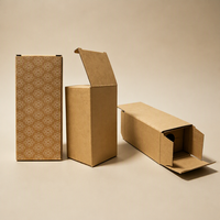 Boîtes d'expédition en carton ondulé à faible MOQ, emballages robustes pour maquillage, boîtes personnalisées avec logo pour l'emballage de flacons de parfum en verre