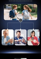 Nouveau traceur GPS pour animaux de compagnie et véhicules avec alarme de localisation compatible Apple IOS Findmy et Android Google Find Hub System