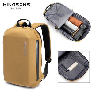 Kingsons Men's <b>Backpack</b> 20-35L Lightweight Business Travel Bag Solid Color With Interior Zipper Pocket - Product Image 4