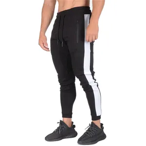 Мужские спортивные штаны для бега из высококачественного хлопка с индивидуальным логотипом, большие размеры