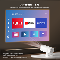 Fabricante profesional 720P Bluetooth WIFI LCD Proyector inteligente TV inalámbrica Mini cine portátil P30 PRO HY200 Android 11