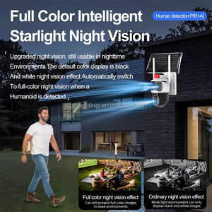 Đèn Hiển thị năng lượng mặt trời V380 Pro 4K cho camera EZVIZ với kết nối chế độ kép 4G/Wifi để phát hiện con người Hệ thống an ninh ngoài trời - Product Image 4