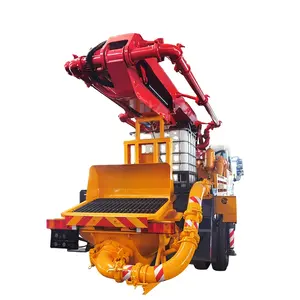 33m小型混凝土泵车，混凝土动臂泵车，带混凝土泵弯管，在中国销售