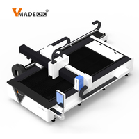 Machine de découpe laser à fibre pour tôles et tubes métalliques 3015, 1500W 2000W 3000W 6000W, découpeuse laser CNC automatique avec mandrin rotatif