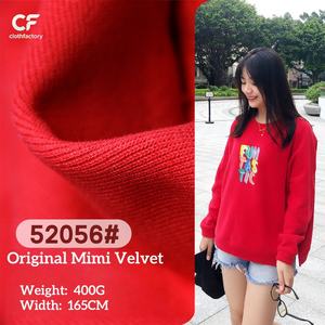 Tela de Forro Polar de Mezcla de Poliéster/Algodón de Doble Cara, 400GSM, para Otoño e Invierno, Tops y Pantalones para Mujer - Product Image 1