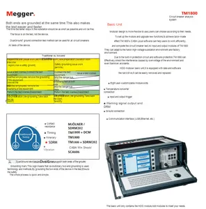 Probador de Disyuntores Megger TM1800 TM1700, Sistema de Análisis de Fallas a Tierra Doble para 220V, 1 Año de Garantía - Product Image 5