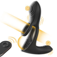 Großhandel 3-in-1 Fernbedienung Vibrierender Penisring Klitoris- und Prostatamassagegerät USB-Aufladbar IPX7 Silikon Erwachsenenspielzeug OEM ODM