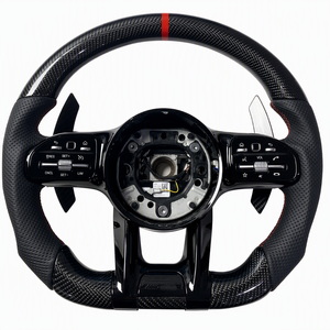 <span class=keywords><strong>Volant</strong></span> Mi-Alcantara Fibre de Carbone à LED pour <span class=keywords><strong>Mercedes</strong></span>-Benz ML <span class=keywords><strong>W164</strong></span> W166 W211 W212 C117 C118 W251 W176 W204 W205 C63s AMG - Product Image 2
