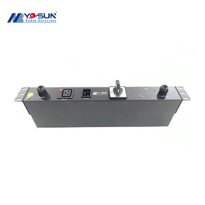 Metallo up Bypass IEC Rack PDU C19 bloccaggio C20 orizzontale Rack montaggio 16A unità di distribuzione potenza nera - Product Image 2