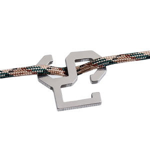 Gancho en Forma de S de Acero Inoxidable, Hebilla para Cuerda de Tienda de Campaña, Gancho de Almacenamiento, Abrazadera de Fijación para Camping al Aire Libre - Product Image 2