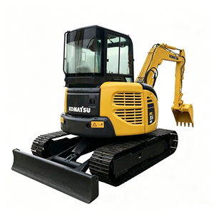 Excavadora Mini Usada de Alta Calidad KOMATSU PC55MR, Original de Japón, 5 Toneladas, con Cabina, Compacta, Maquinaria de Segunda Mano, Excavadora para Jardín - Product Image 1