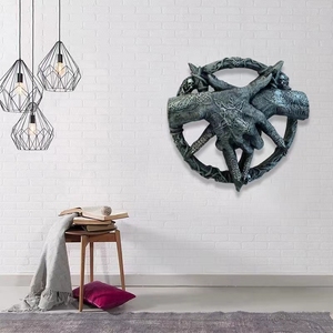 Halloween décoration <span class=keywords><strong>de</strong></span> la maison nouveau BCA38 <span class=keywords><strong>diable</strong></span> porteur résine ornements Baphomet tentures pour atmosphère festive - Product Image 3