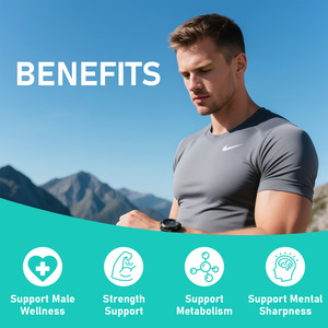 Factory Direct Male Performance Gummies with Total Carbohydrate Support Healthy Muscle Tasty Support Male Wellness Gummies - Product Image 3