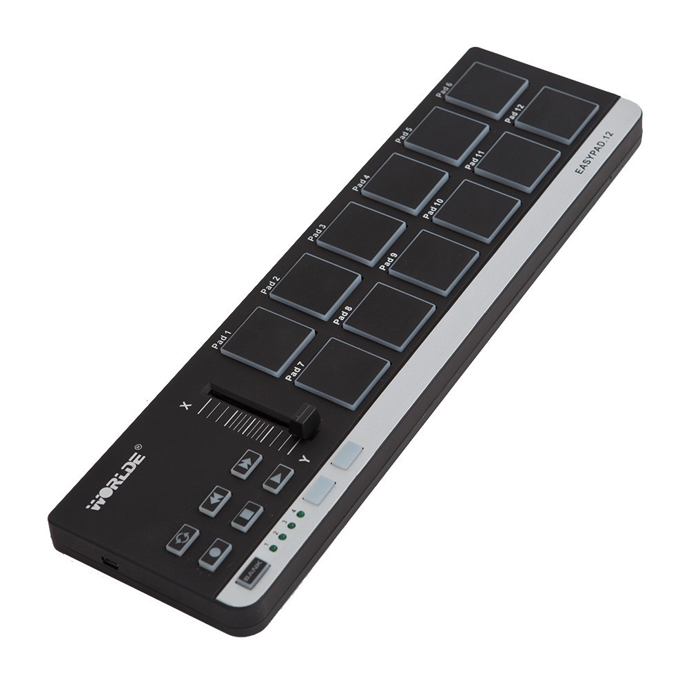 Worlde EasyPad.12 ポータブルミニUSB 12ドラムパッドMIDI
