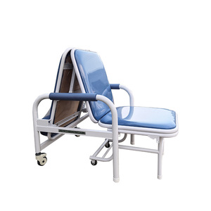 Silla de acompañamiento con reposabrazos de esponja, silla plegable para hospital, silla reclinable individual para infusión, silla para goteo intravenoso, silla médica de acompañamiento - Product Image 3
