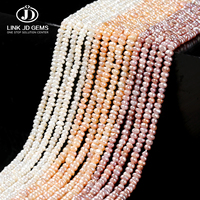 Perles d'eau douce authentiques de qualité supérieure, perles plates baroques en vrac, breloques pour la fabrication de bracelets et de colliers personnalisés