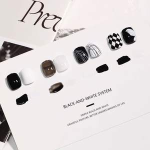 Esmalte de uñas en blanco y negro, Gel de araña, barniz de pintura de línea para uñas UV, diseño de arte, <span class=keywords><strong>manicura</strong></span>, venta al por mayor - Product Image 5