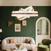 Lustre en cristal moderne et simple pour la maison, style luxueux, éclairage pour l'intérieur, chambre à coucher créative, salon, salle à manger