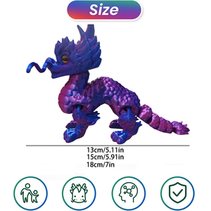 Juguete Sensorial Descompresivo con Articulaciones Móviles de Unicornio Mini Impreso en 3D de PLA, Novedad y Regalo Divertido para Niños, Venta al por Mayor Personalizada - Product Image 3