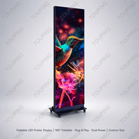Affichage numérique haute luminosité, écran vidéo LED, support de poster, totem sur pied pour la publicité en libre-service