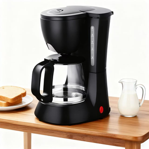 Cafetière à <span class=keywords><strong>filtre</strong></span> de 600 ml, 4 à 6 tasses, plaque chauffante automatique, <span class=keywords><strong>filtre</strong></span> amovible et <span class=keywords><strong>lavable</strong></span>, indicateur de niveau d'eau, cafetière - Product Image 4