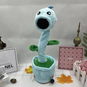 لعبة قطيفة للأطفال على شكل نباتات ضد الزومبي، تغني وترقص وتتكلم وتلتقط الصوت، مع إضاءة، لعبة تعليمية للأطفال - Product Image 3