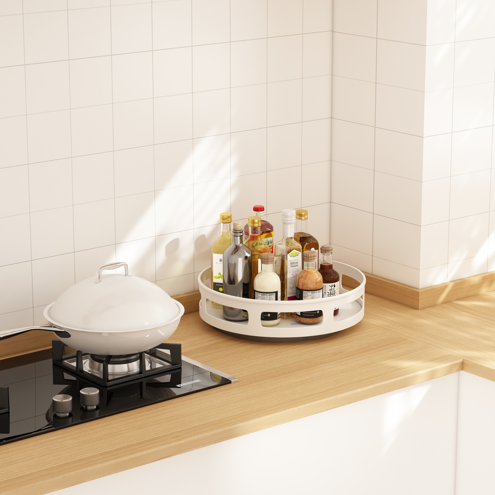 1 strato rotondo bianco