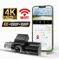 Caméra de tableau de bord 4K OEM d'usine, 3 canaux 4K+1080P+1080P, enregistreur de conduite ADAS BSD, WiFi 5.8G, application, surveillance de stationnement 24H, DVR automobile pour voitures