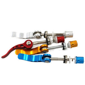 Levier de serrage rapide pour tige de selle de vélo 6x65mm en métal rouge, bleu, argent, ajustement universel, en stock - Product Image 4