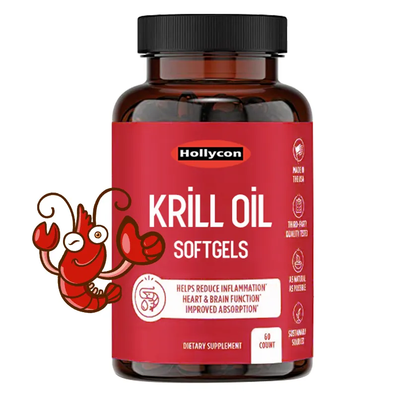 Etiqueta privada 100% puro premium, óleo krill softgels com ácido gordo ômega-3 epa/dha astaxantina cápsulas de softgel