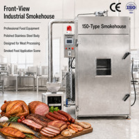 Machine à fumer industrielle pour aliments, équipement de fumage en acier inoxydable pour la transformation de la viande et du poisson