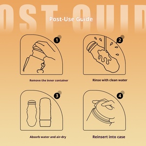 Simulación de animación de lobo convexo, molde invertido, copa de avión, Clip de masturbación Manual para hombres, suministros sexuales de succión - Product Image 6
