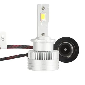 Lampu depan LED Xenon 100W 10000LM 300%, lebih terang D2 D4 Xenon Plug & Play kompatibel dengan D1S/R D3S/R D5S/R D8S/R model