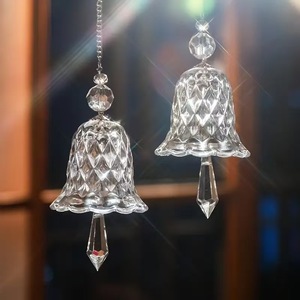 2026 nouveau carillon éolien <span class=keywords><strong>en</strong></span> verre de luxe Transparent <span class=keywords><strong>arc</strong></span>-<span class=keywords><strong>en</strong></span>-<span class=keywords><strong>ciel</strong></span> cristal carillon éolien fenêtre pendentif cloche verre jardin pendentif carillons éoliens - Product Image 2