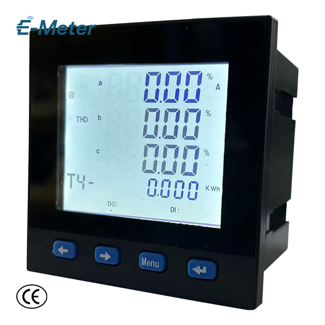 Newest 96x96mm Size Three Phase Smart Electricity Meter Class 0.5S with Dual Communication for Industrial Use