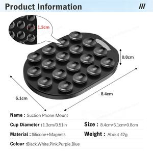 Pegangan isap ponsel lengket magnetik untuk casing <span class=keywords><strong>m</strong></span>-safe dudukan berdiri portabel silikon tahan lama lepas pasang sudut dapat disesuaikan untuk Iphone17 - Product Image 3