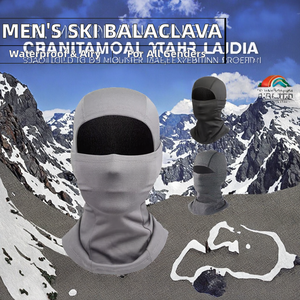 Masque facial complet pour homme de haute qualité avec logo personnalisé, protection solaire, coupe-vent, masque de ski noir pour le cyclisme et la course - Product Image 6