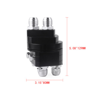 Ling Sheng An10 Metal <b>Adapter</b> 2 In 1 Oil Cooler Splitter For Car Modification Black Aluminum Alloy - Product Image 1