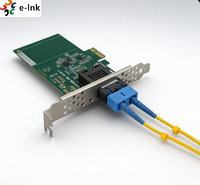 Carte réseau LAN à fibre optique filaire 100M, adaptateur d'interface réseau PCI-E, port SC, connexion Ethernet haute vitesse, système de serveur industriel