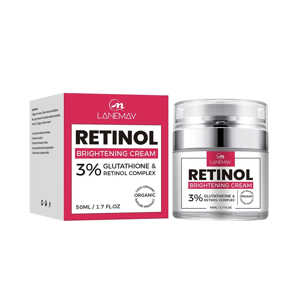 Private label Organic Anti aging Anti wrinkle Firming Skin Whitening Skin Cream Retinol Moisturizing Face Cream