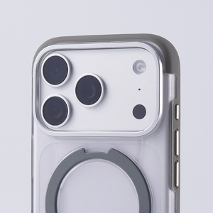 เคสโทรศัพท์มือถือแบบแม่เหล็กเนื้อแมตต์โปร่งแสงสุดหรูสำหรับ iPhone 18 15 16 17 Pro Max พร้อมขาตั้งวงแหวนโลหะ ป้องกันการกระแทก - Product Image 6