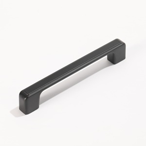 Black Handle Zinc Alloy <b>Bow</b> Shape Drawer Wardrobe Cabinet Hardware - Product Image 4