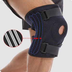 Genouillère articulée réglable en néoprène avec soutien rotulien ouvert pour la protection des ménisques et des entorses sportives - Product Image 1