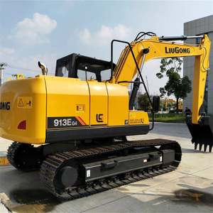 Nouvelle pelle hydraulique sur chenilles d'occasion Liugong 913E G4 13 tonnes, modèle CLG913EG4, avec moteur Cummins pour la construction - Product Image 4