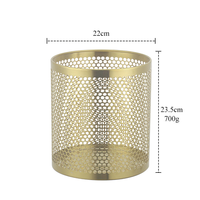 Small trash can - champagne