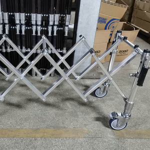 Chariot funéraire en argent pour cercueils, en alliage d'aluminium, support de transport de cercueil, équipement funéraire, civière pour cercueil - Product Image 2