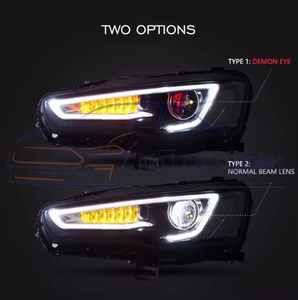 Accesorios Lancer Faro LED para EX ES <span class=keywords><strong>EVO</strong></span> 2008-2015 Demon <span class=keywords><strong>Eye</strong></span> Style - Product Image 3